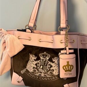 Juicy Couture Scottie dogs Daydreamer pink brown
